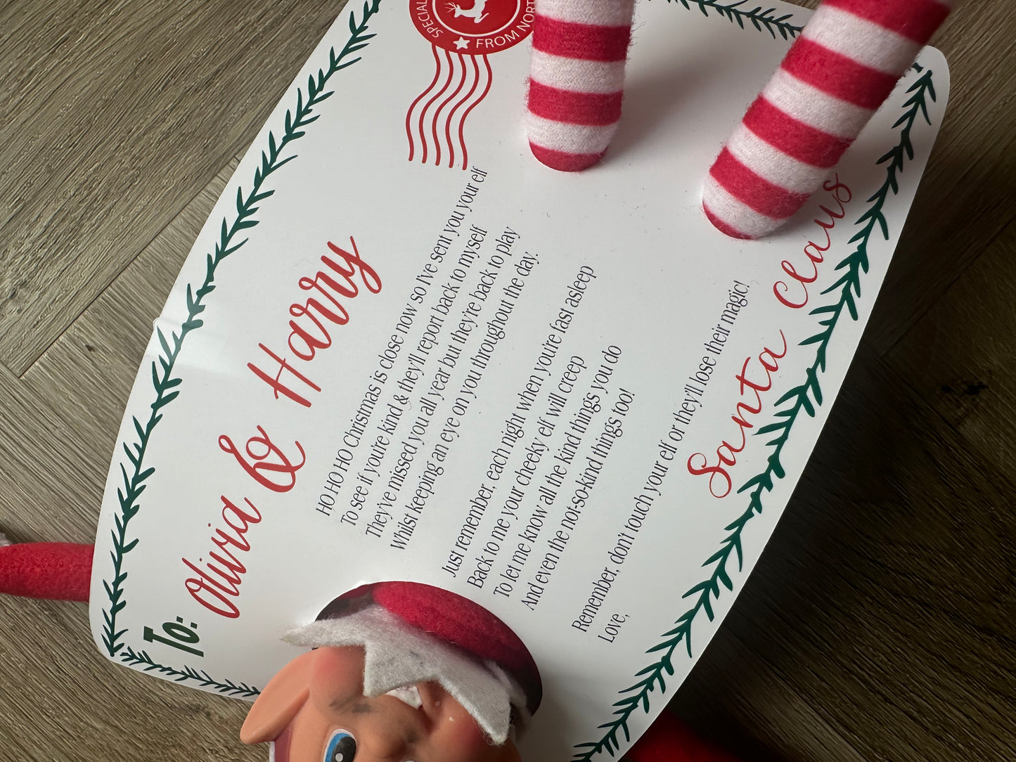 Elf on The Shelf Personalised Arrival Letter