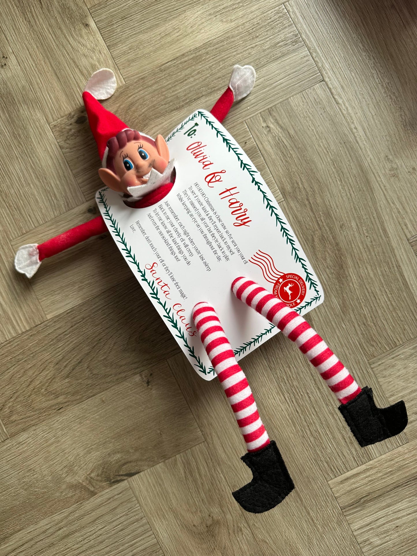 Elf on The Shelf Personalised Arrival Letter